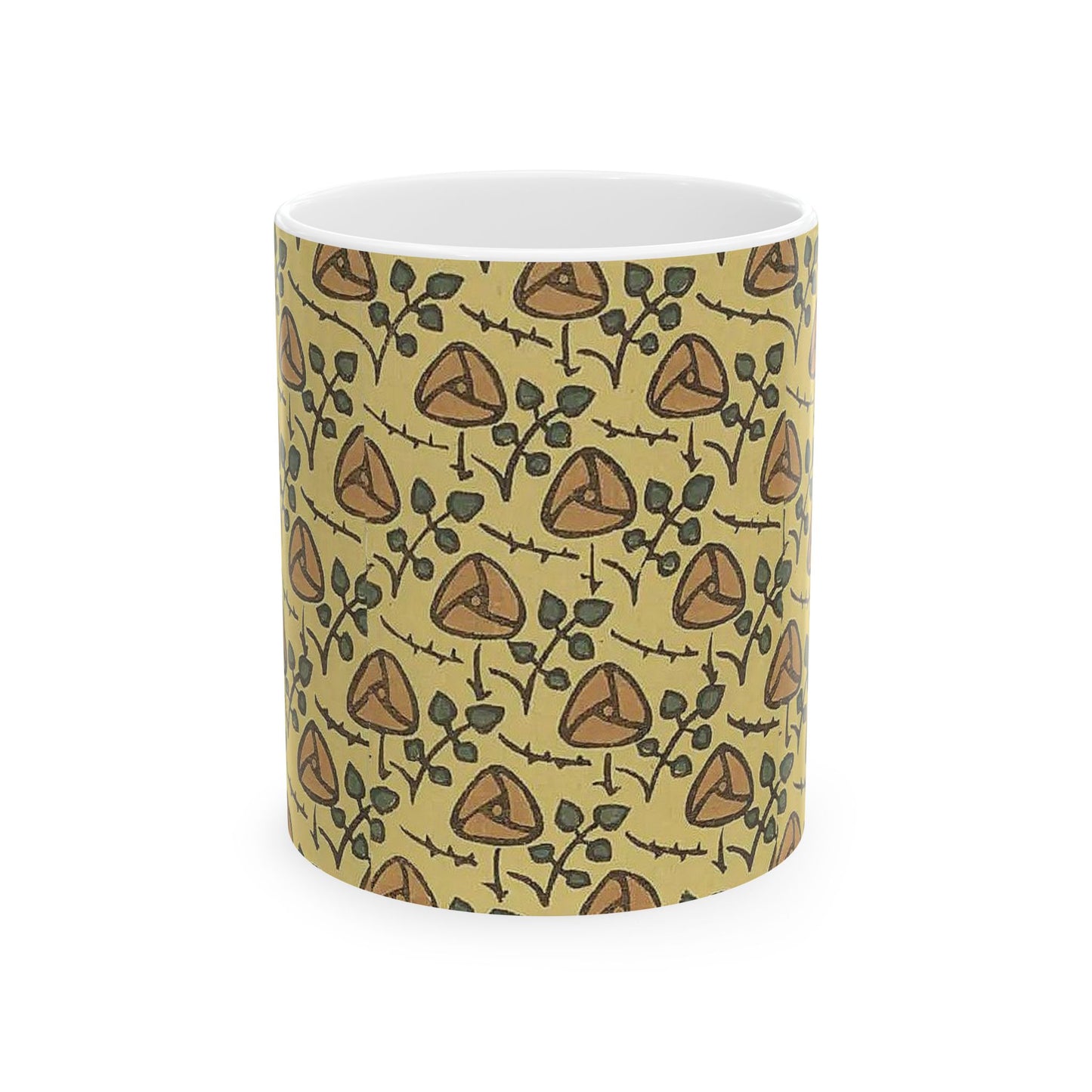 Charming Floral Ceramic Mug, Cozy Coffee Cup, Gift for Plant Lovers, Tea Mug, Home Decor, Unique Kitchenware