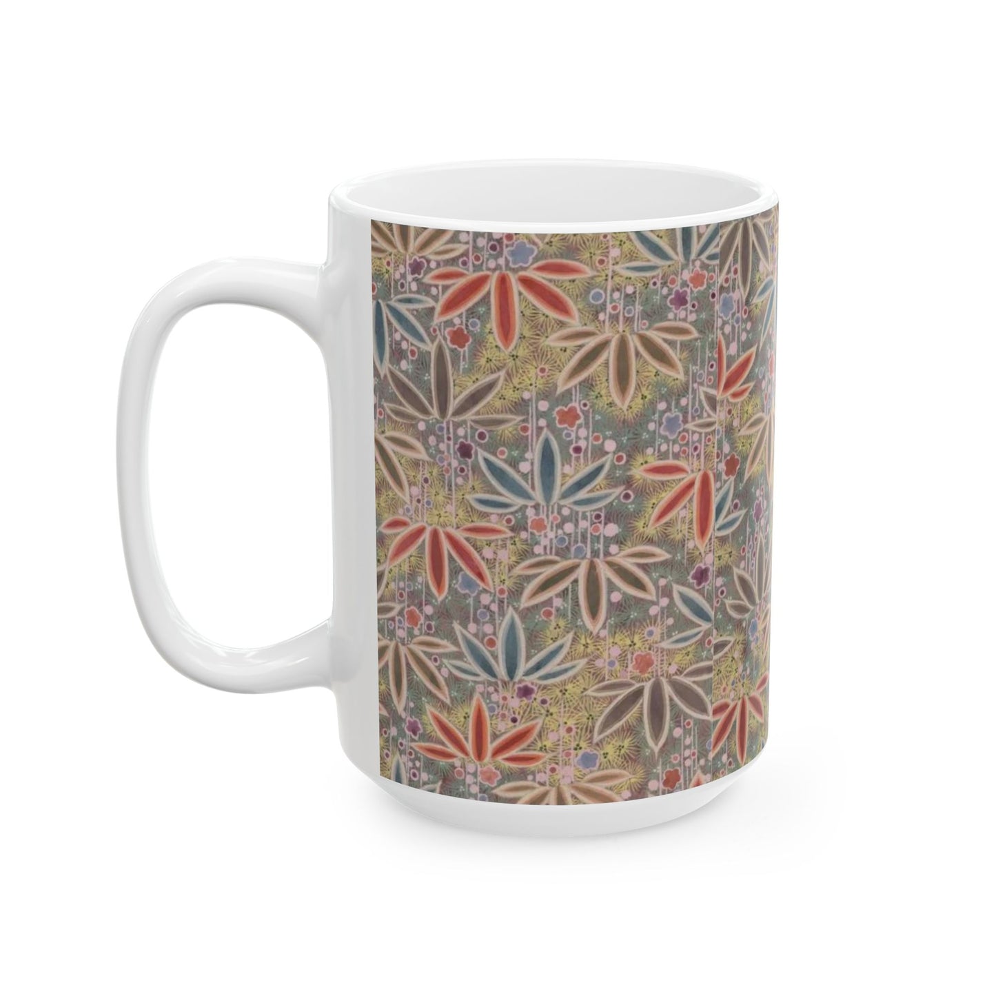 Japanese patterns, traditional Japanese patterns Ceramic Mug - Artistic 11oz & 15oz Coffee Cups for Nature Lovers
