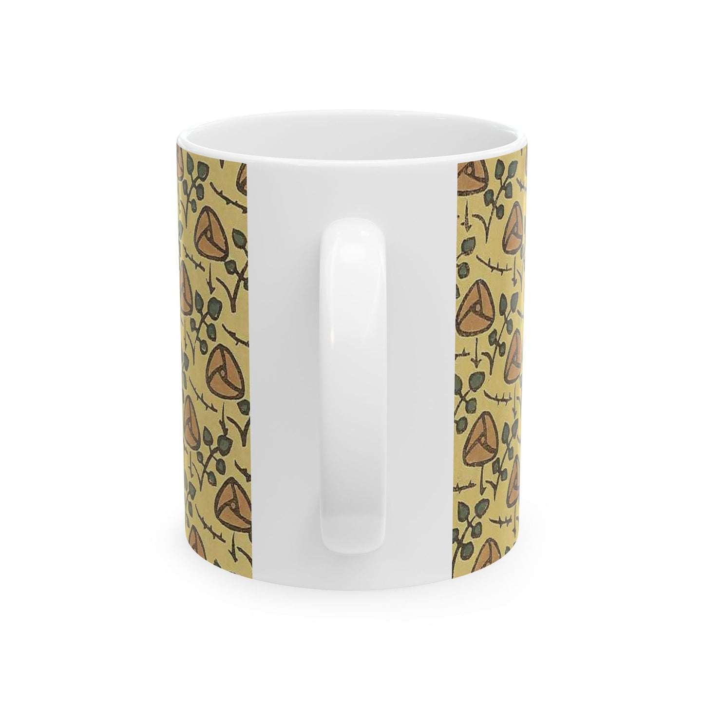 Charming Floral Ceramic Mug, Cozy Coffee Cup, Gift for Plant Lovers, Tea Mug, Home Decor, Unique Kitchenware