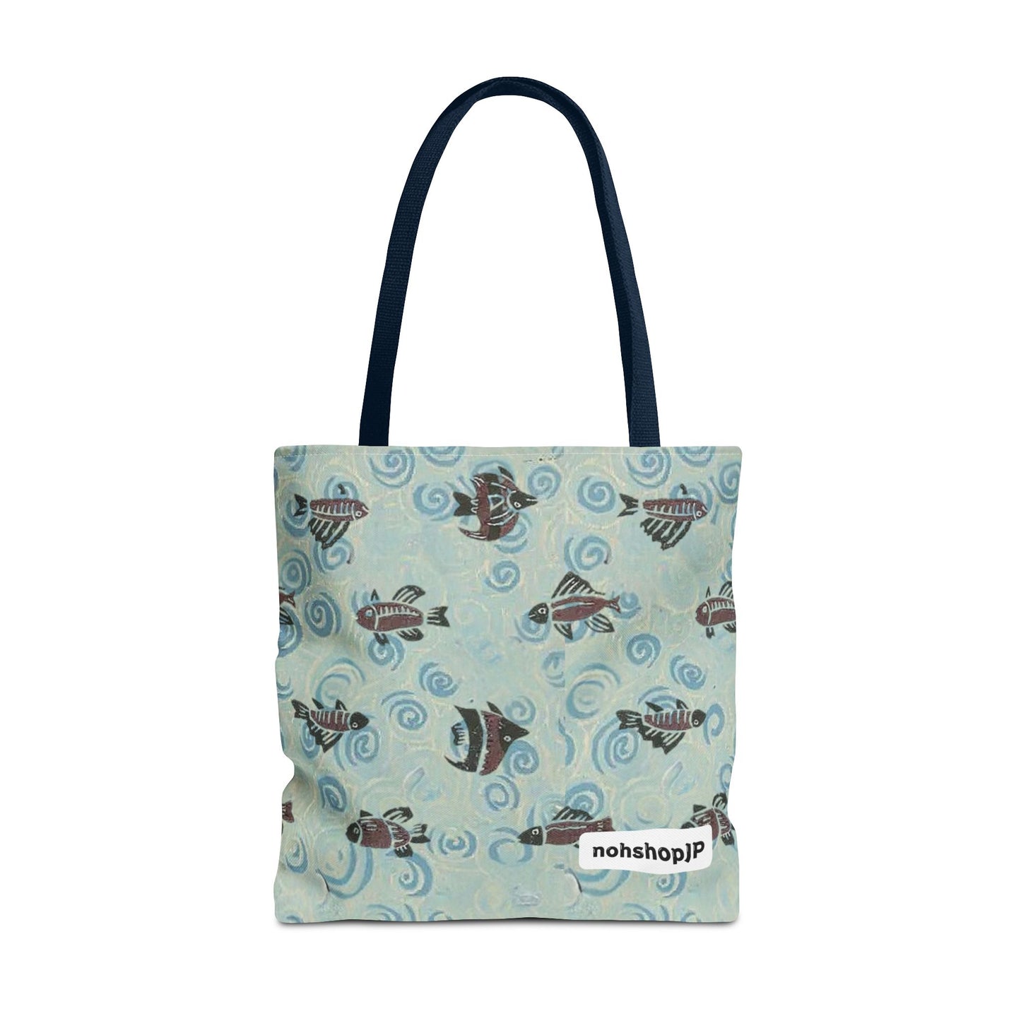Aquatic Adventure Tote Bag, Fish Pattern Tote, Eco-Friendly Shopping Bag, Beach Day Essentials, Travel Companion