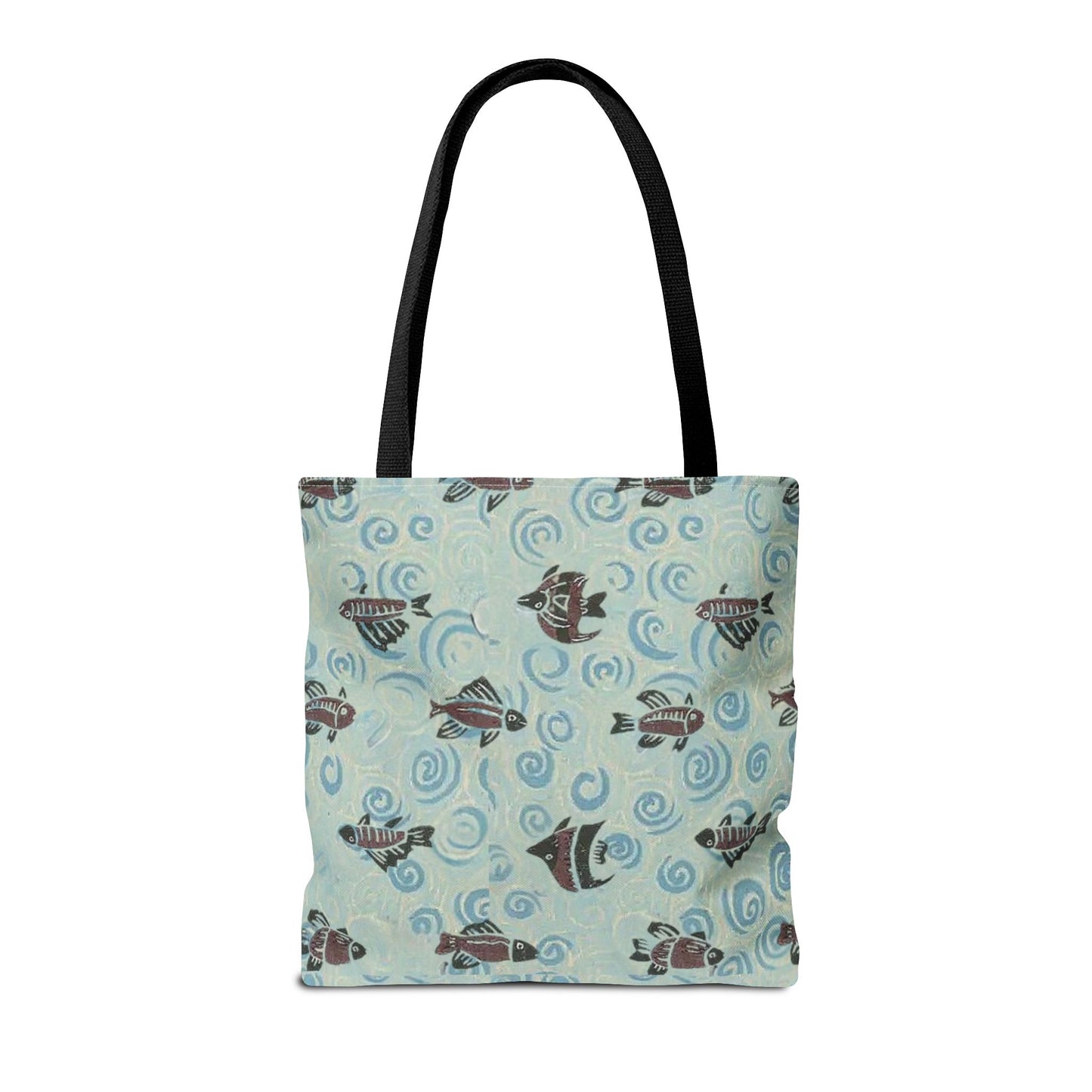 Aquatic Adventure Tote Bag, Fish Pattern Tote, Eco-Friendly Shopping Bag, Beach Day Essentials, Travel Companion