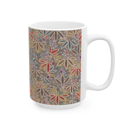 Japanese patterns, traditional Japanese patterns Ceramic Mug - Artistic 11oz & 15oz Coffee Cups for Nature Lovers