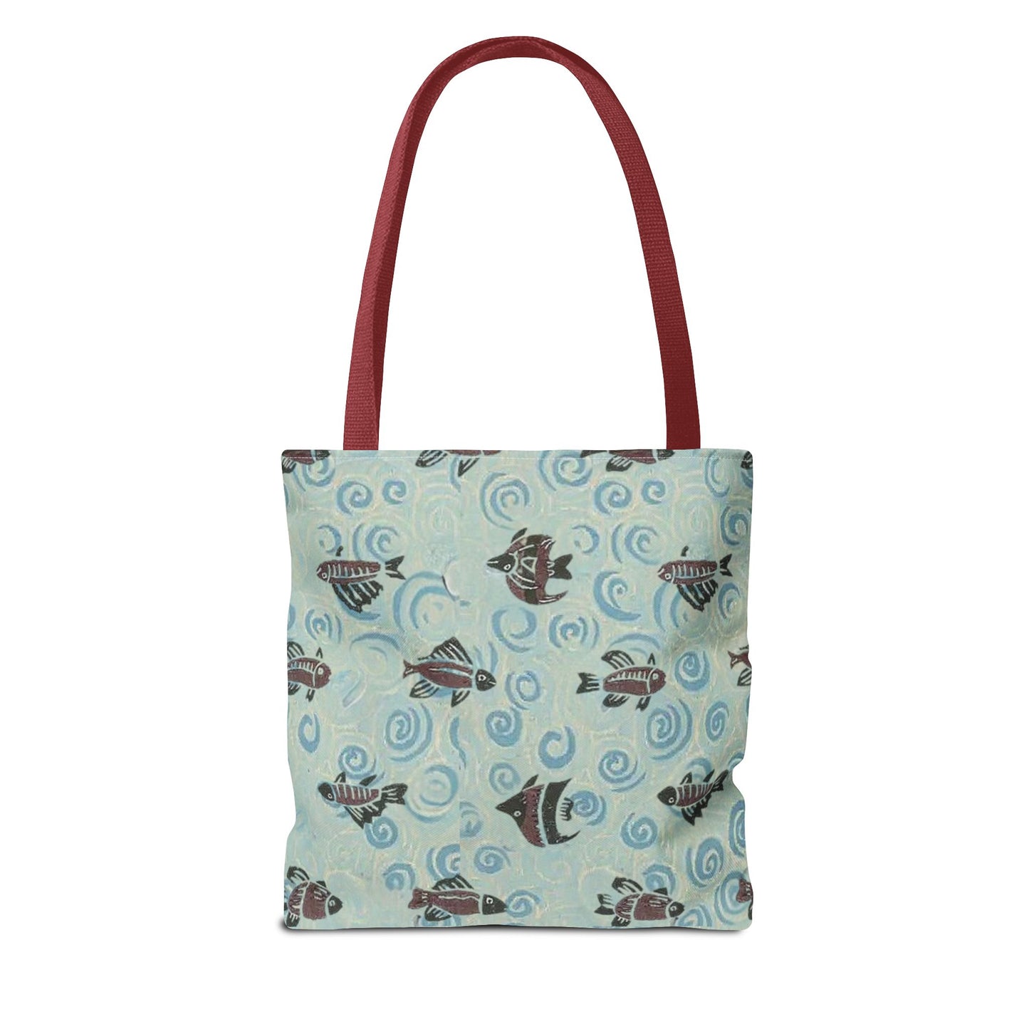 Aquatic Adventure Tote Bag, Fish Pattern Tote, Eco-Friendly Shopping Bag, Beach Day Essentials, Travel Companion