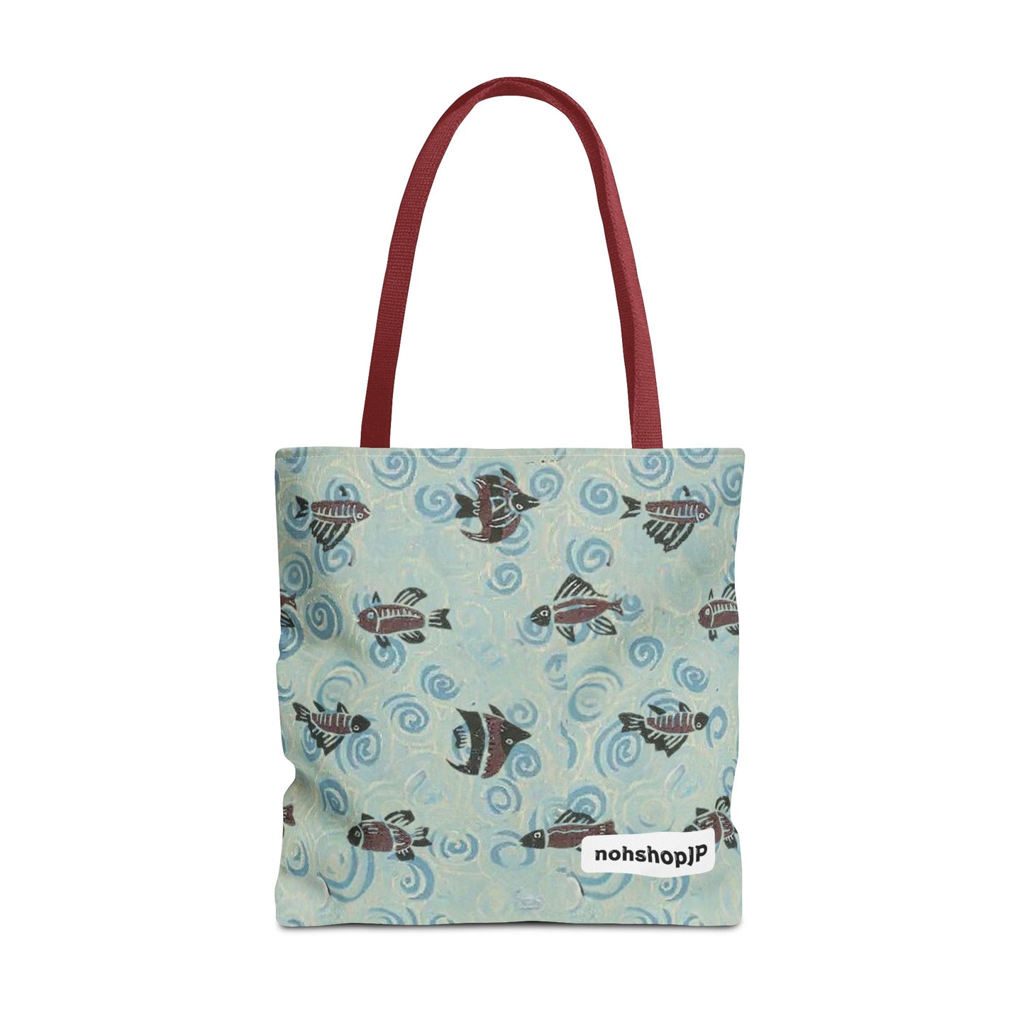 Aquatic Adventure Tote Bag, Fish Pattern Tote, Eco-Friendly Shopping Bag, Beach Day Essentials, Travel Companion