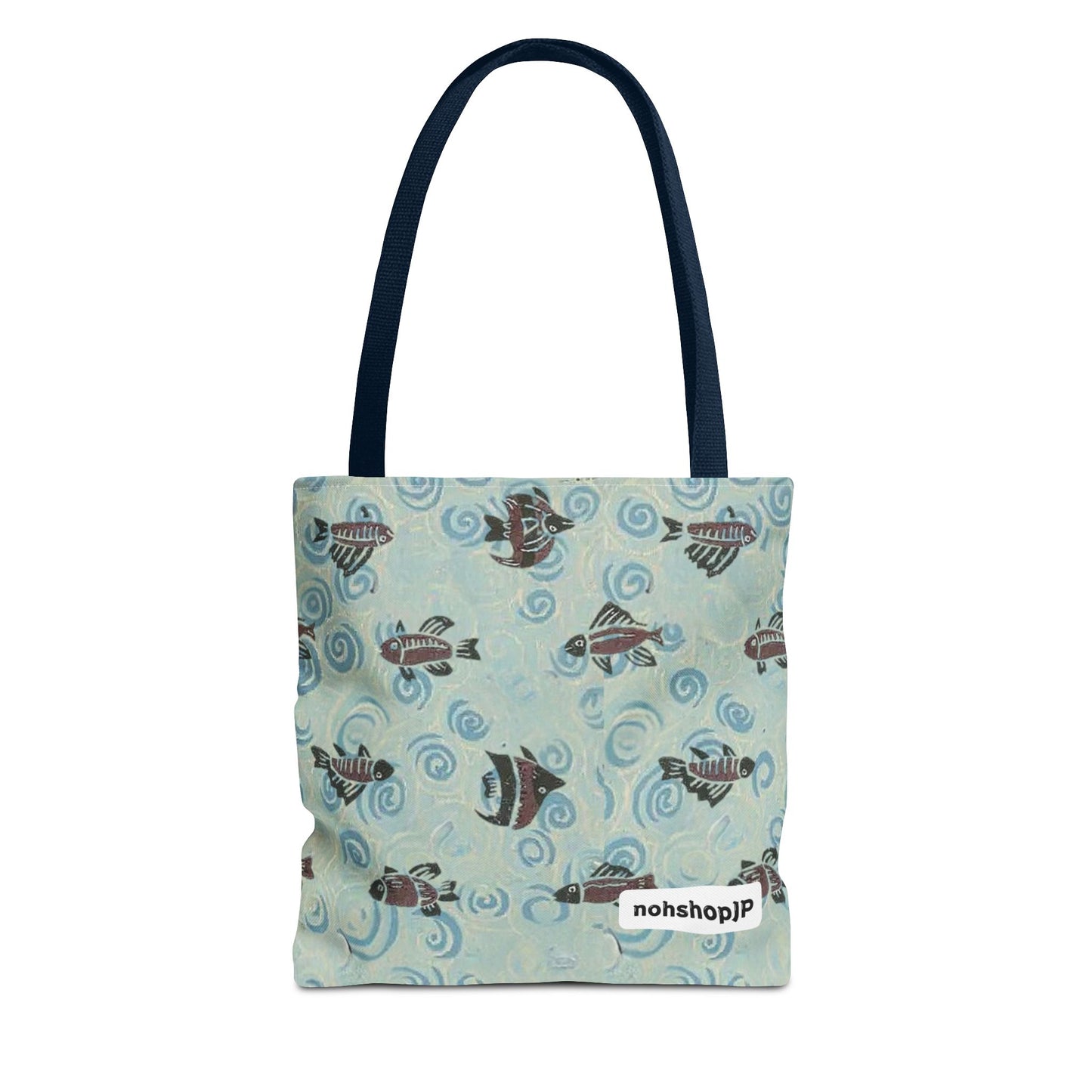 Aquatic Adventure Tote Bag, Fish Pattern Tote, Eco-Friendly Shopping Bag, Beach Day Essentials, Travel Companion