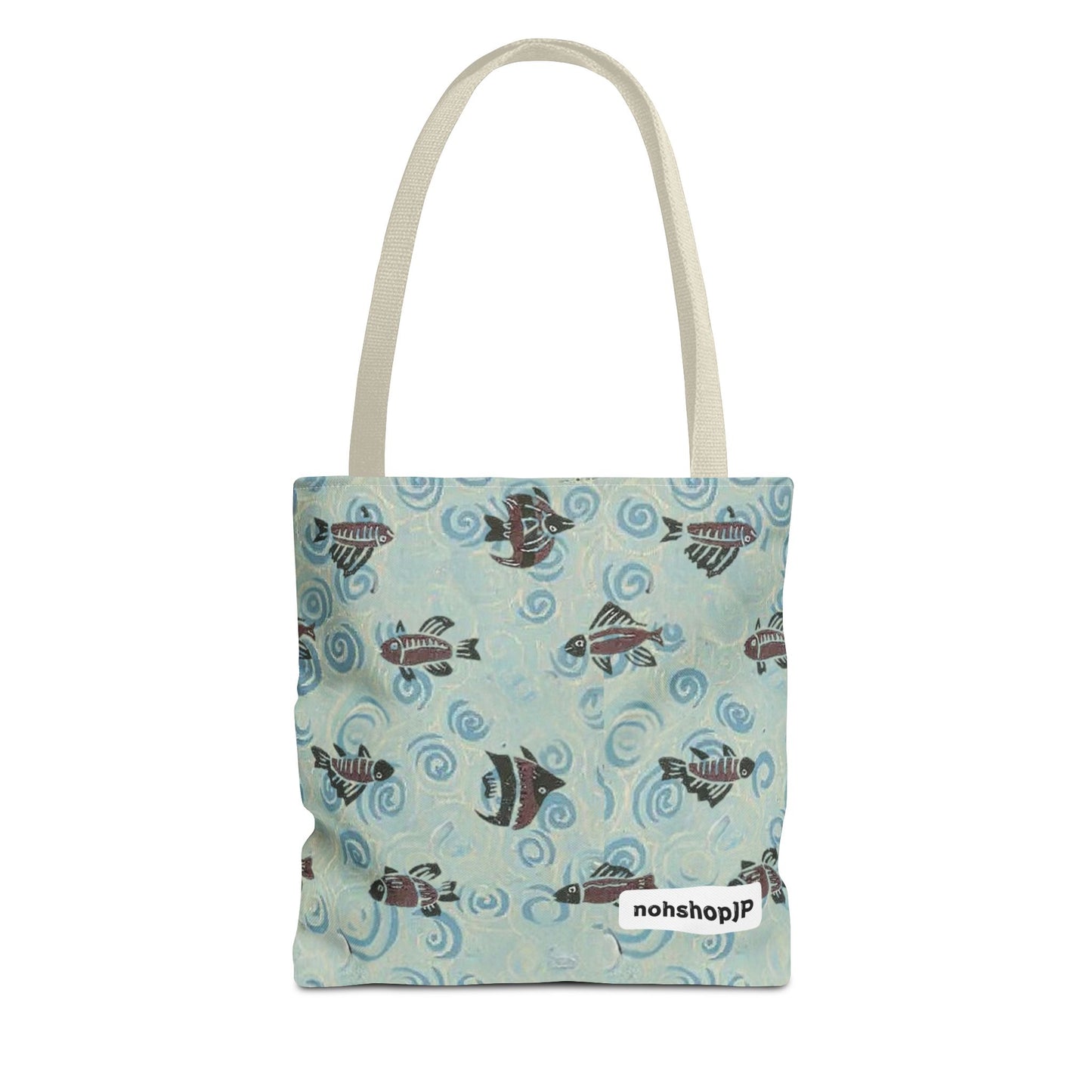 Aquatic Adventure Tote Bag, Fish Pattern Tote, Eco-Friendly Shopping Bag, Beach Day Essentials, Travel Companion
