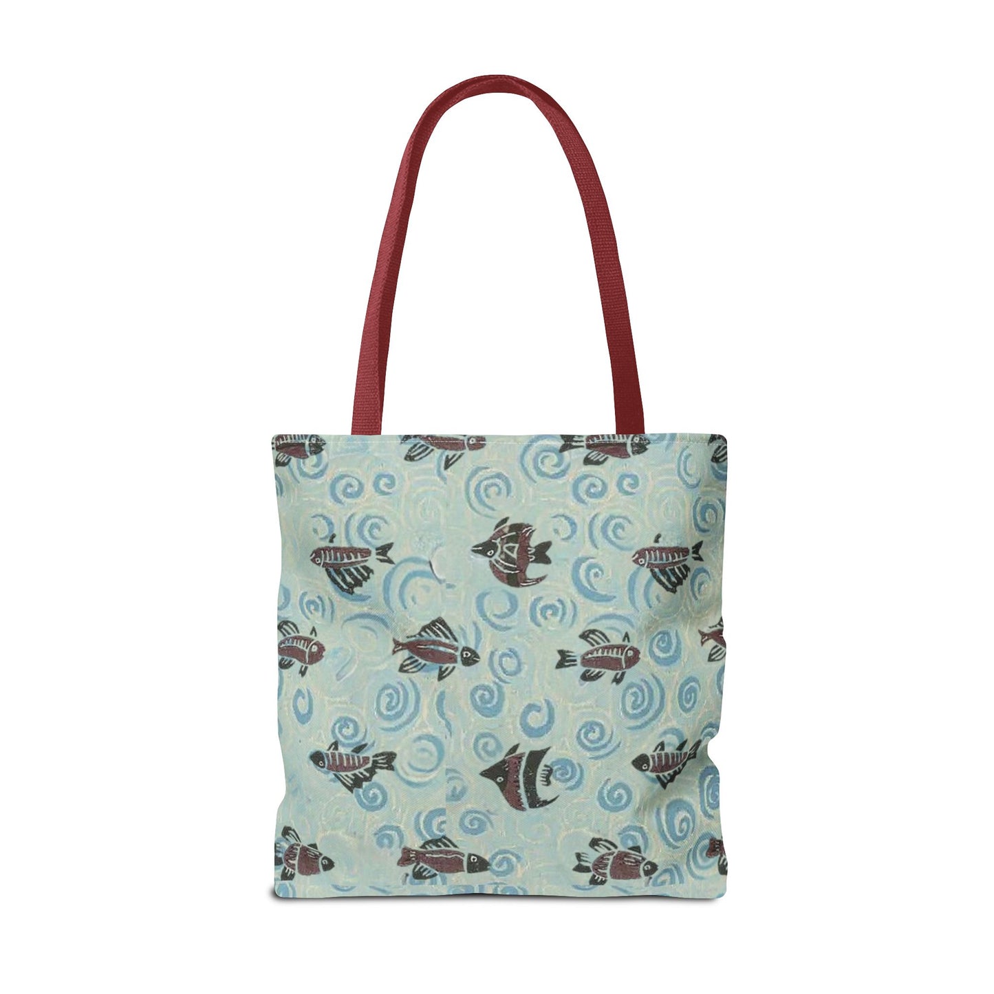 Aquatic Adventure Tote Bag, Fish Pattern Tote, Eco-Friendly Shopping Bag, Beach Day Essentials, Travel Companion