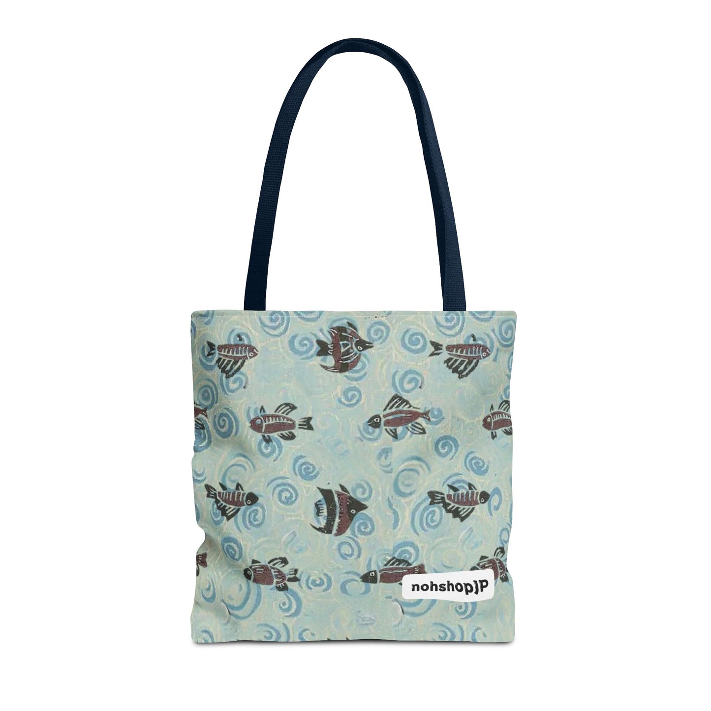 Aquatic Adventure Tote Bag, Fish Pattern Tote, Eco-Friendly Shopping Bag, Beach Day Essentials, Travel Companion