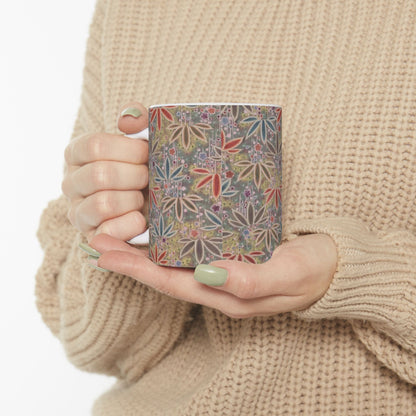 Japanese patterns, traditional Japanese patterns Ceramic Mug - Artistic 11oz & 15oz Coffee Cups for Nature Lovers