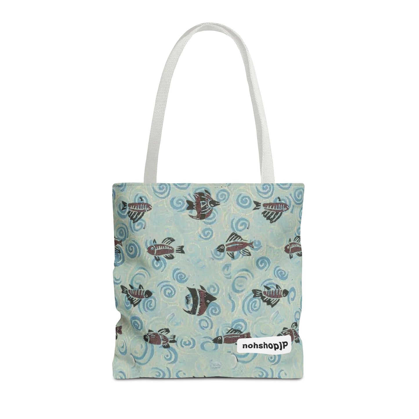 Aquatic Adventure Tote Bag, Fish Pattern Tote, Eco-Friendly Shopping Bag, Beach Day Essentials, Travel Companion