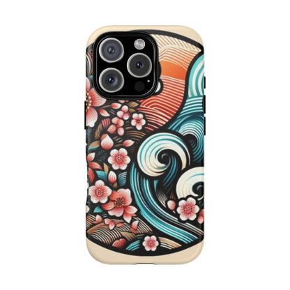 浮世絵調の携帯カバー。和柄、着物や帯で使用されている模様の携帯電話カバー。