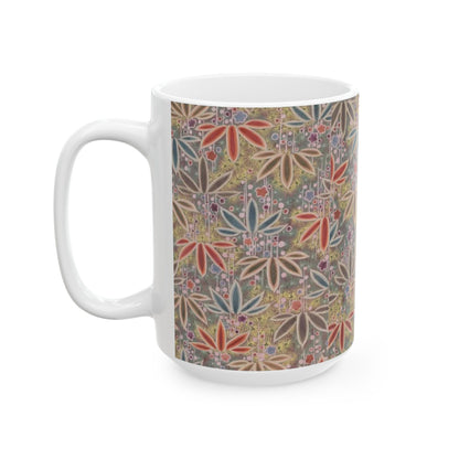 Japanese patterns, traditional Japanese patterns Ceramic Mug - Artistic 11oz & 15oz Coffee Cups for Nature Lovers