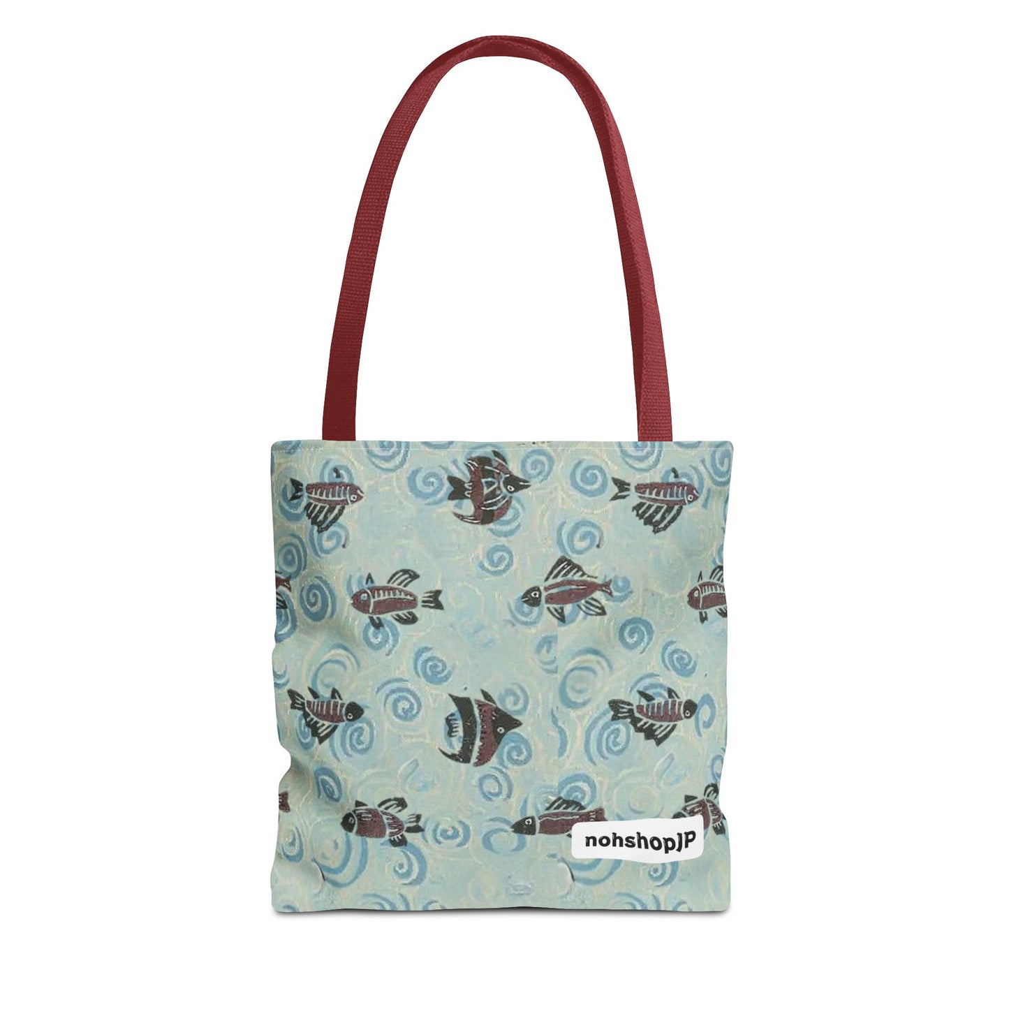 Aquatic Adventure Tote Bag, Fish Pattern Tote, Eco-Friendly Shopping Bag, Beach Day Essentials, Travel Companion