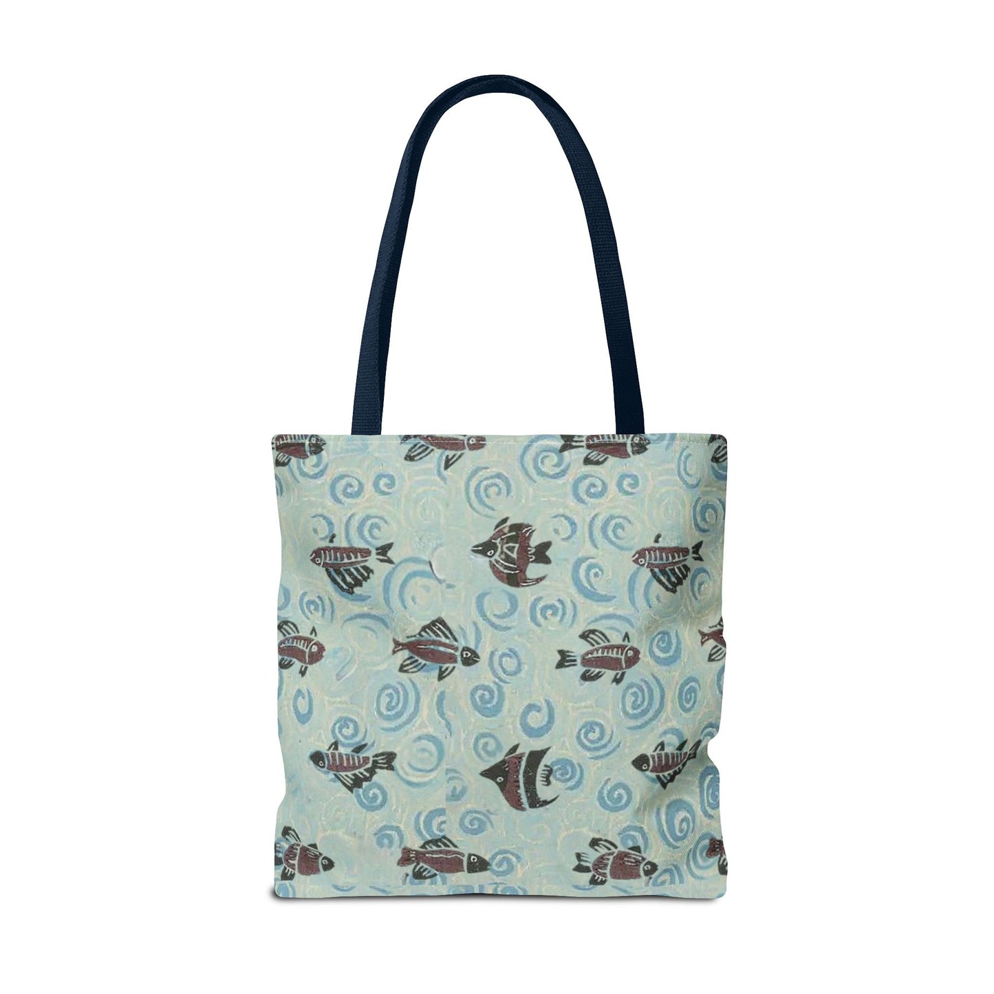 Aquatic Adventure Tote Bag, Fish Pattern Tote, Eco-Friendly Shopping Bag, Beach Day Essentials, Travel Companion