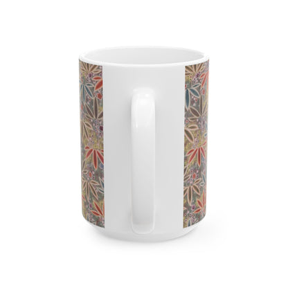 Japanese patterns, traditional Japanese patterns Ceramic Mug - Artistic 11oz & 15oz Coffee Cups for Nature Lovers