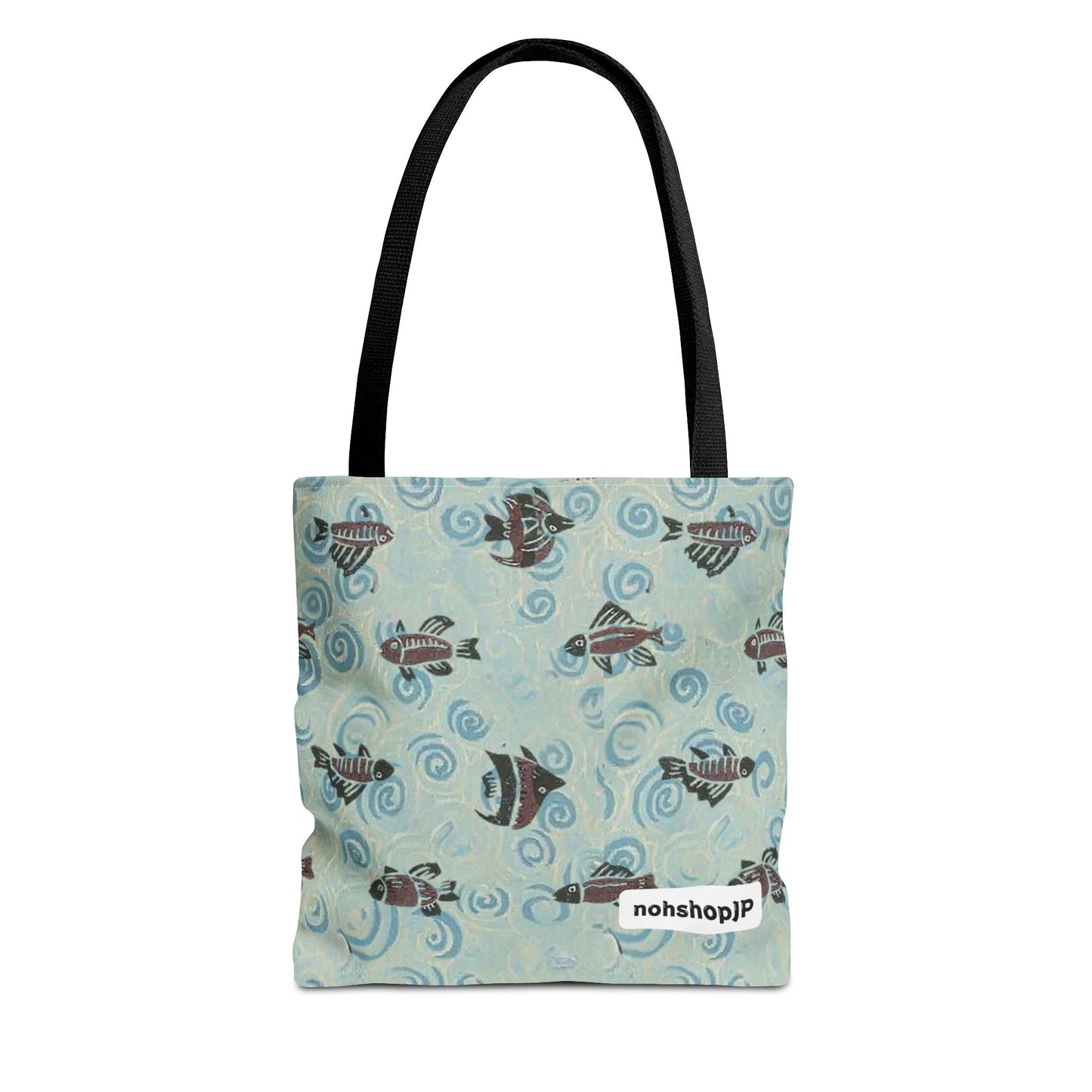 Aquatic Adventure Tote Bag, Fish Pattern Tote, Eco-Friendly Shopping Bag, Beach Day Essentials, Travel Companion