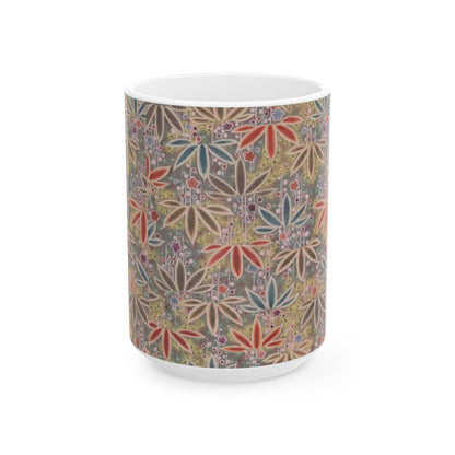 Japanese patterns, traditional Japanese patterns Ceramic Mug - Artistic 11oz & 15oz Coffee Cups for Nature Lovers