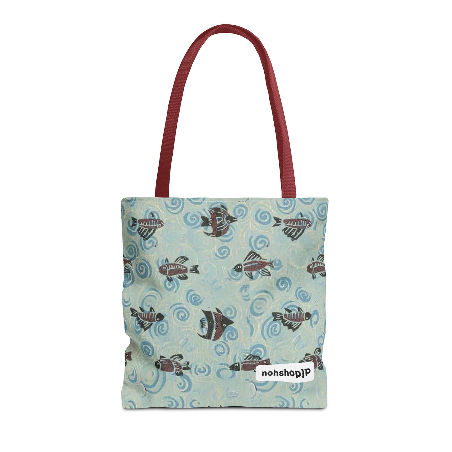 Aquatic Adventure Tote Bag, Fish Pattern Tote, Eco-Friendly Shopping Bag, Beach Day Essentials, Travel Companion