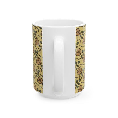 Charming Floral Ceramic Mug, Cozy Coffee Cup, Gift for Plant Lovers, Tea Mug, Home Decor, Unique Kitchenware