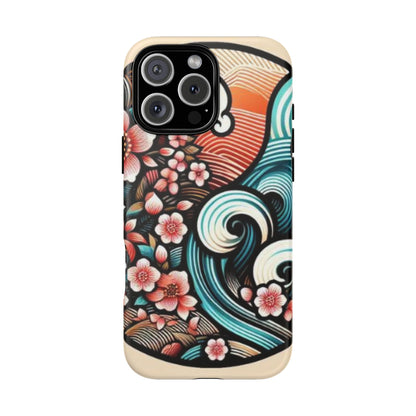 浮世絵調の携帯カバー。和柄、着物や帯で使用されている模様の携帯電話カバー。
