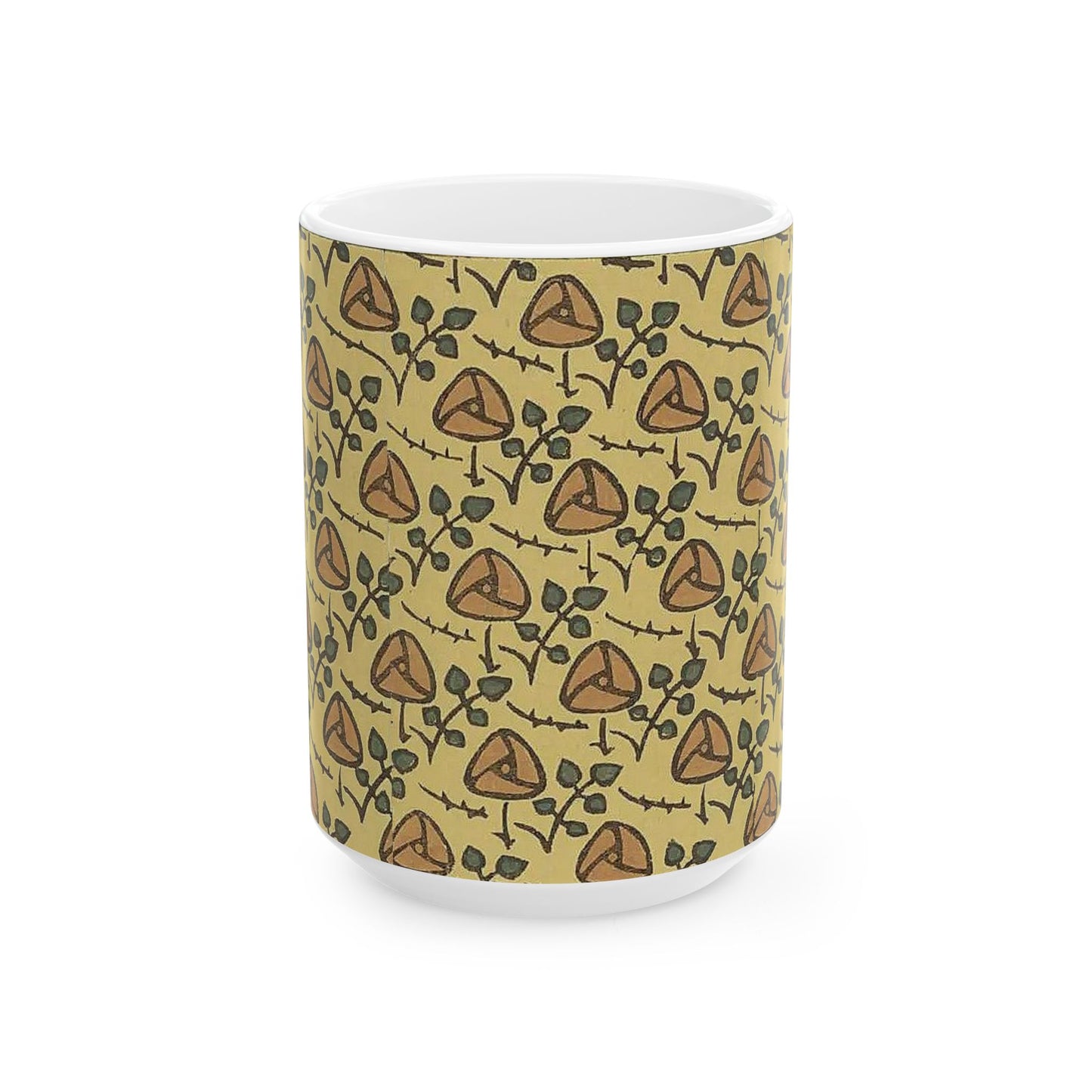 Charming Floral Ceramic Mug, Cozy Coffee Cup, Gift for Plant Lovers, Tea Mug, Home Decor, Unique Kitchenware